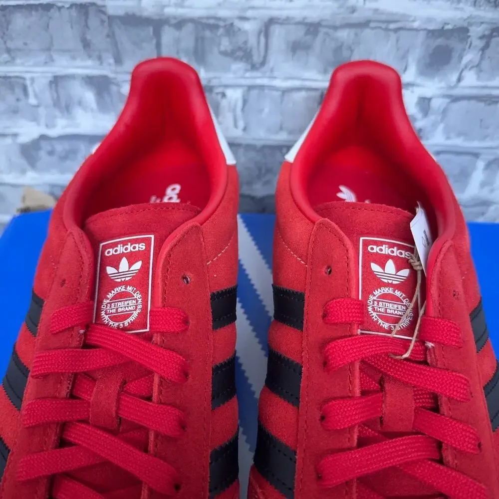 Adidas Originals Gazelle Indoor Casual Red Black White IH9654 Mens Size 12 New